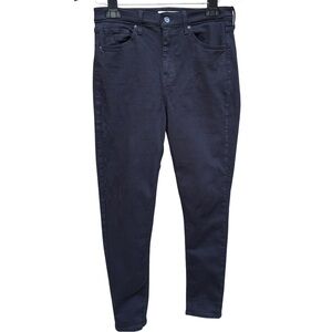 Topshop Black Denim Jamie High Rise Skinny Jeans Size 30